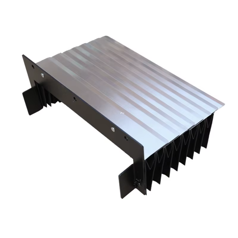 Bellow de protection télescopique en acier sur mesure pour machines CNC, anti-poussière et anti-eau