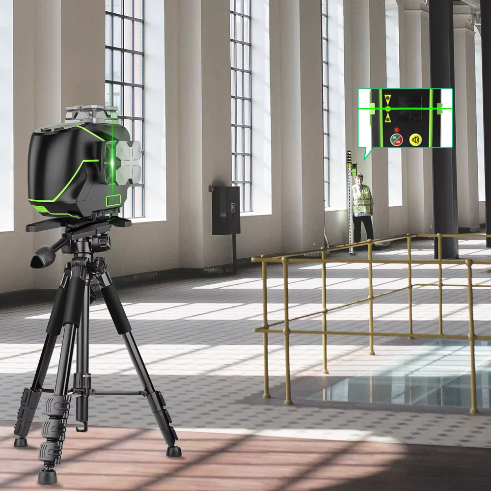 Huepar S04CG-A 16 lignes 4D Cross Line Laser Niveau Bluetooth et Télécommande Canonique
