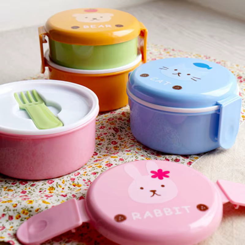 Boîte à déjeuner en forme d'animal mignon