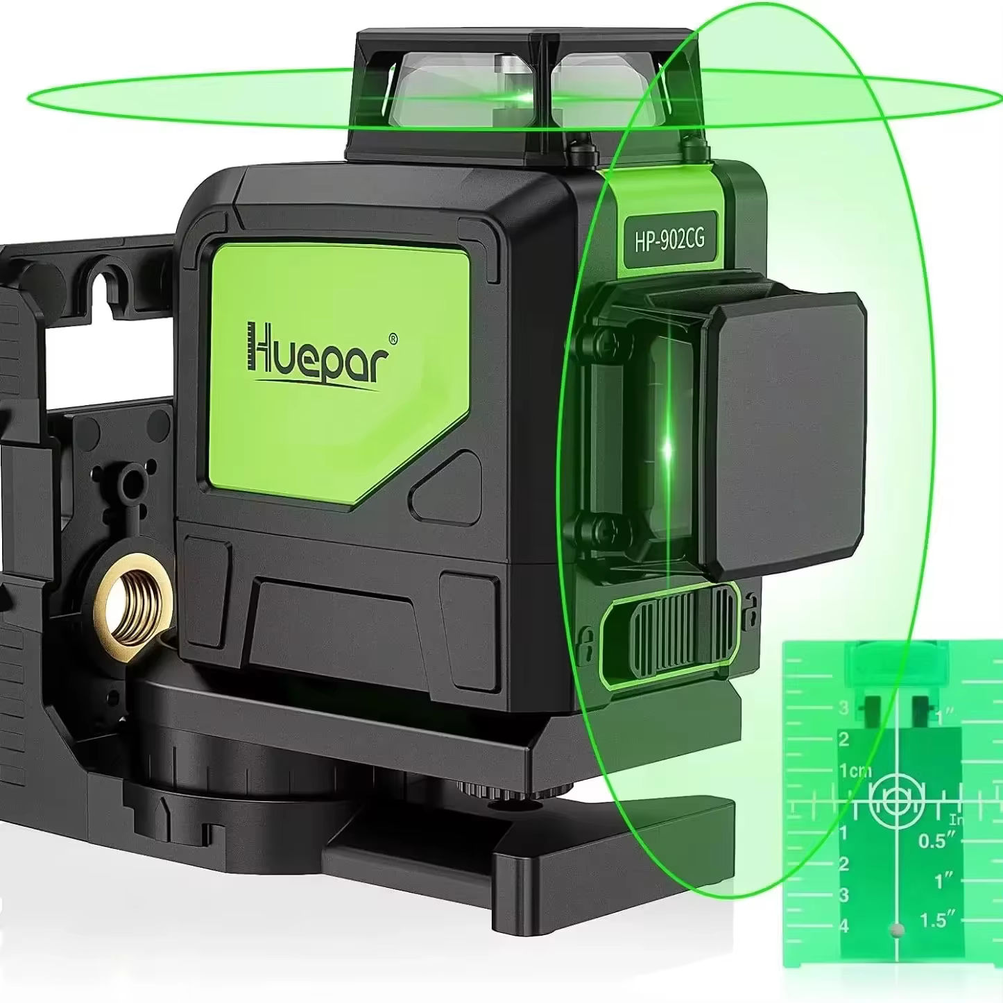 Huepar-niveau laser croisé à 360 ° auto-décrochant 902CG