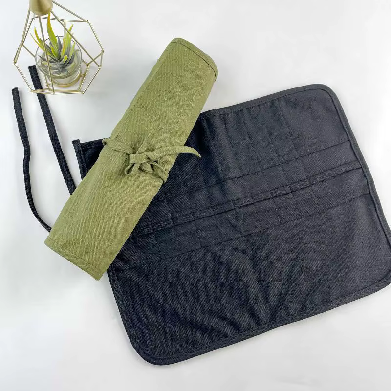 Sac de rangement pour pinceaux de peinture, 22 compartiments pour pinceaux d'aquarelle et de gouache, sac de rangement pour pinceaux de calligraphie, sac à stylos enroulable