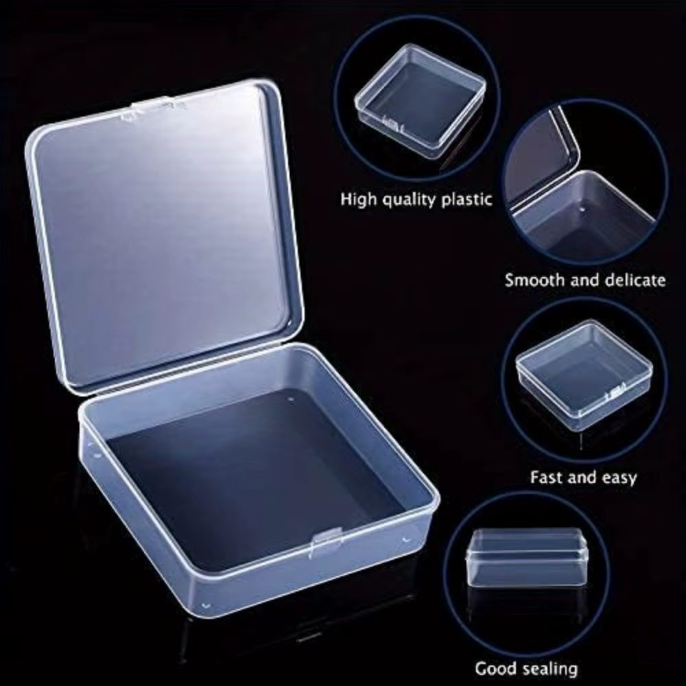 Boîtes de rangement en plastique avec couvercles sécurisés - Mini organisateurs pour perles