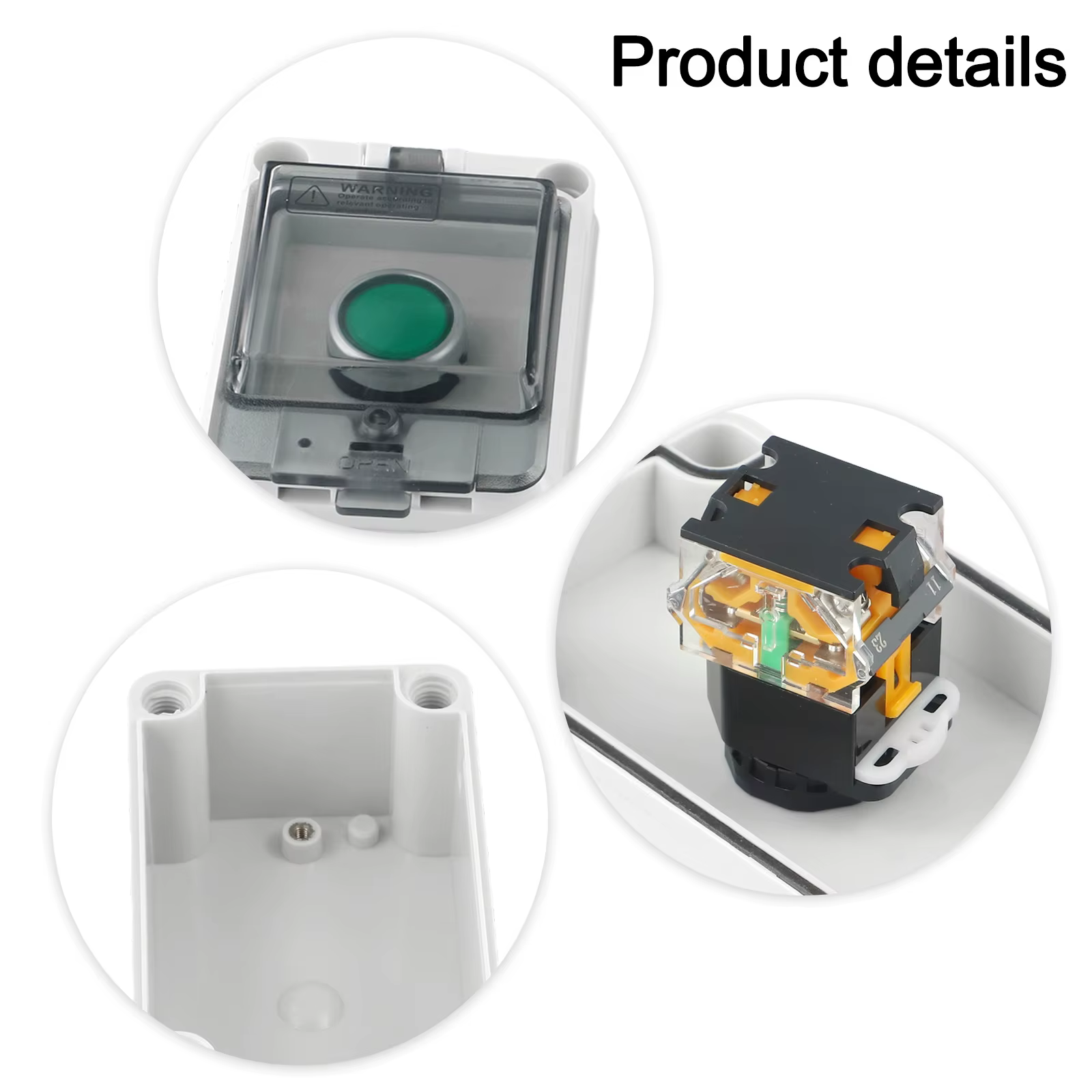 Boîtier de commande extérieur IP66 à bouton-poussoir