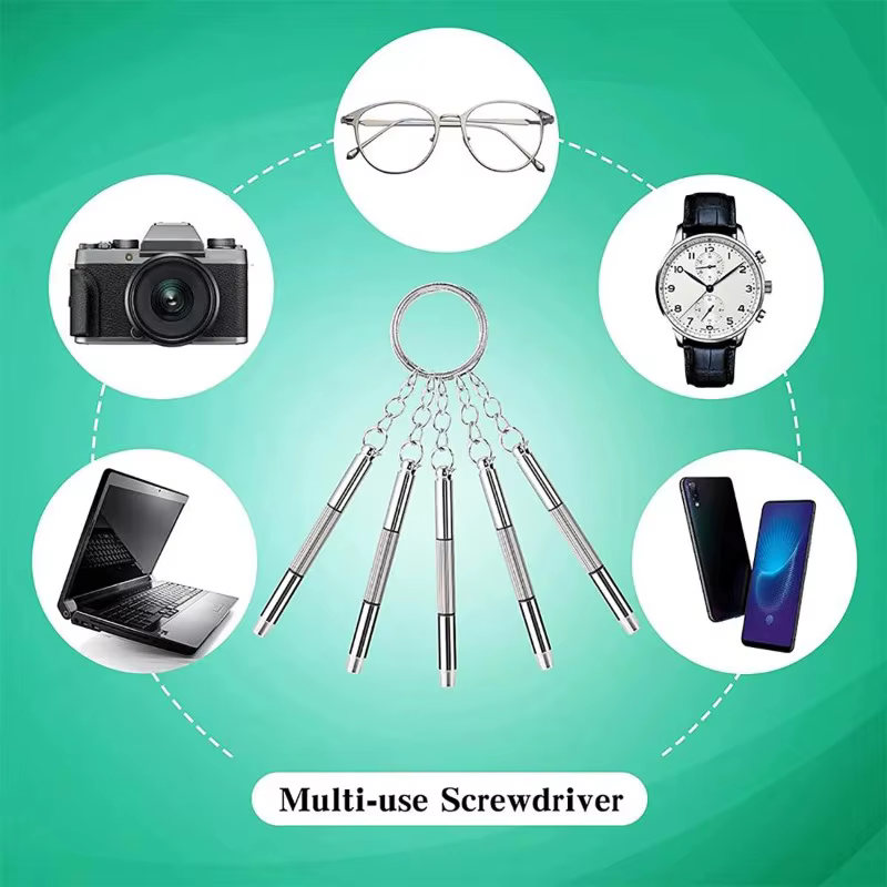 Mini tournevis 3 en 1, lunettes multifonctions portables