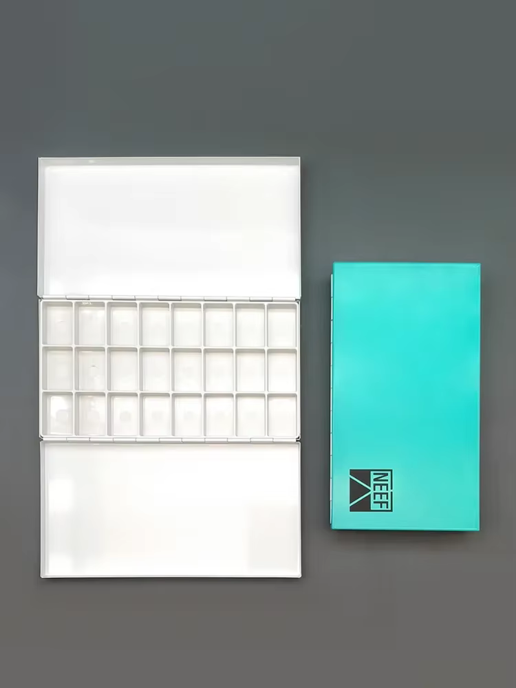 Boîte de pigments d'interconnexion multifonctionnelle, peinture d'art, remplissage Assad, fournitures de stockage de gouache, couleur, 3 plis, 24 grilles