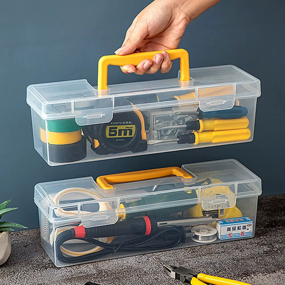 Boîte à outils oller transparente portable