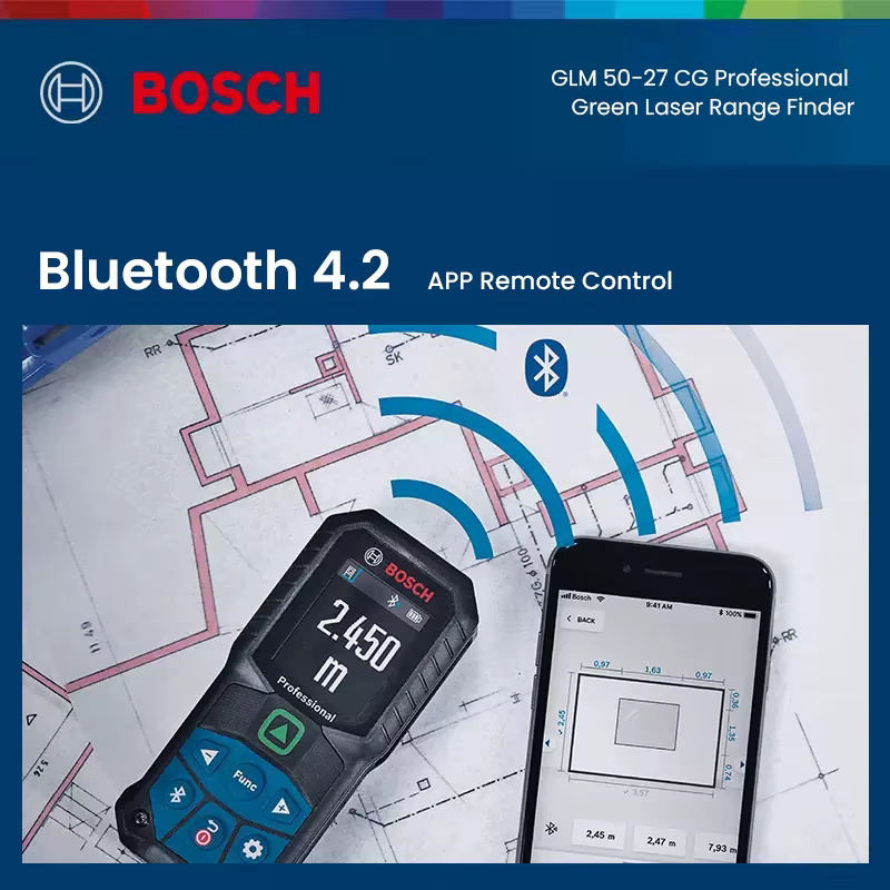 Télémètre laser vert Bosch GLM 50-27 CG 50M