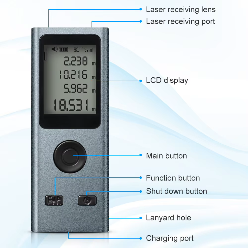 Télémètre laser 25m 30m 40m 50m