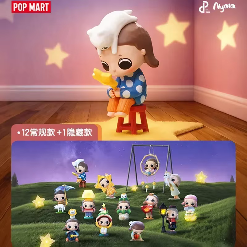 POPMART Nyota We Are All Stars Series Boîte Mystère Originale - Figurines d'Action Anime Mignonnes