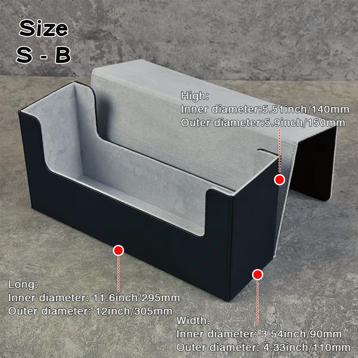 Boîte de rangement magnétique pour cartes gradées PSA BGS CSG CGC SGC