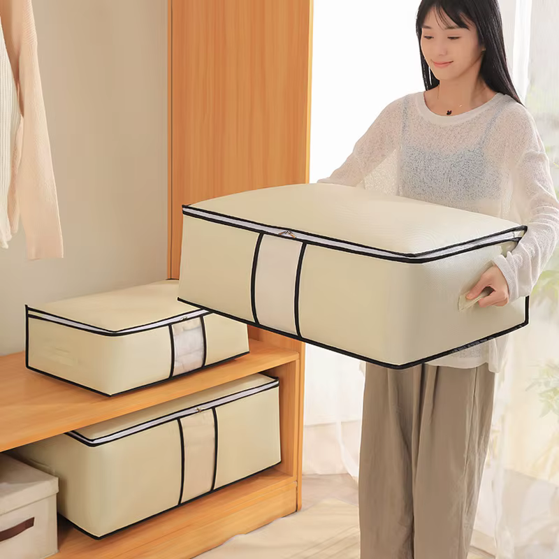 Sac de rangement de vêtements de couette non tissé Organisateur
