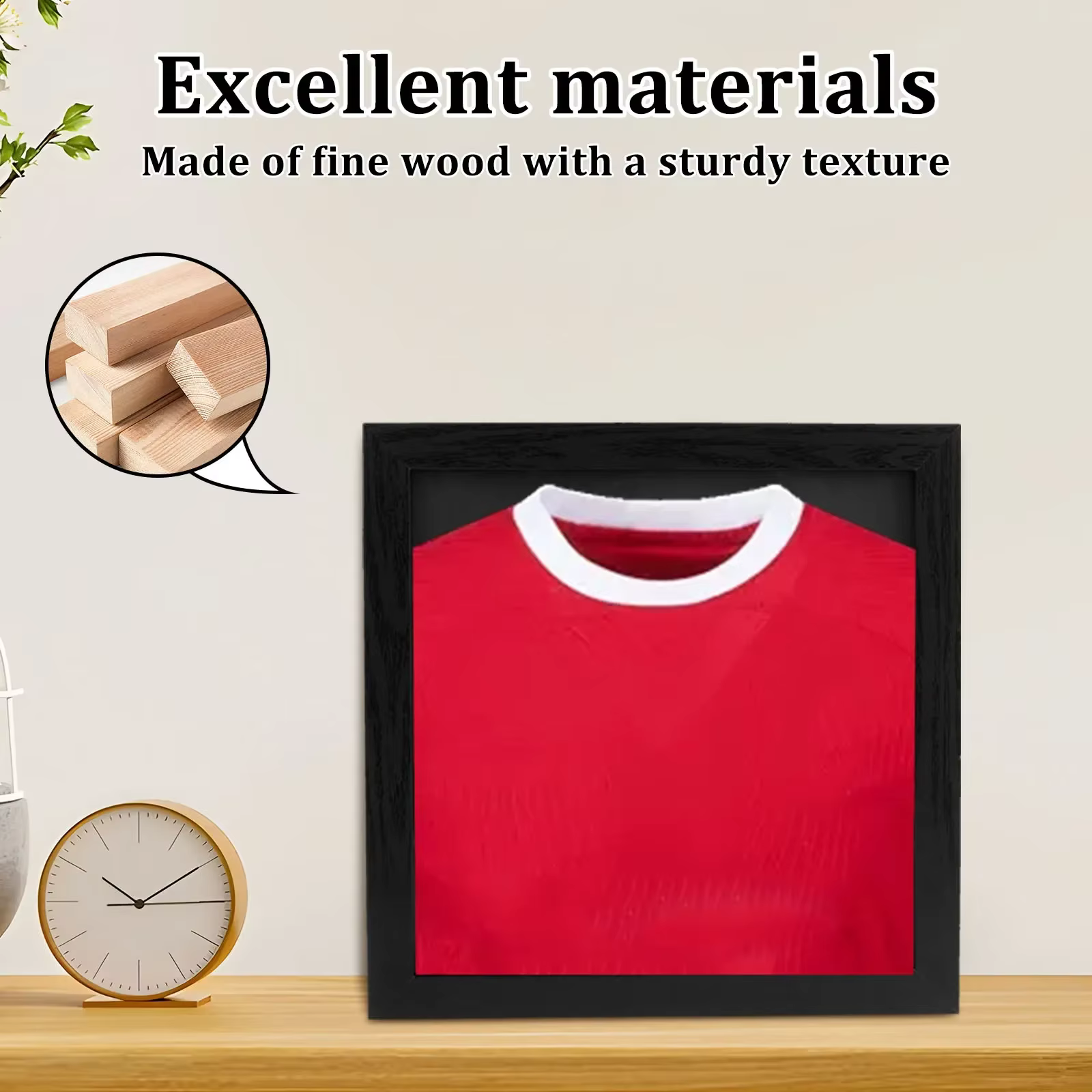 Cadre de présentation mural multifonctionnel pour maillots et objets de collection