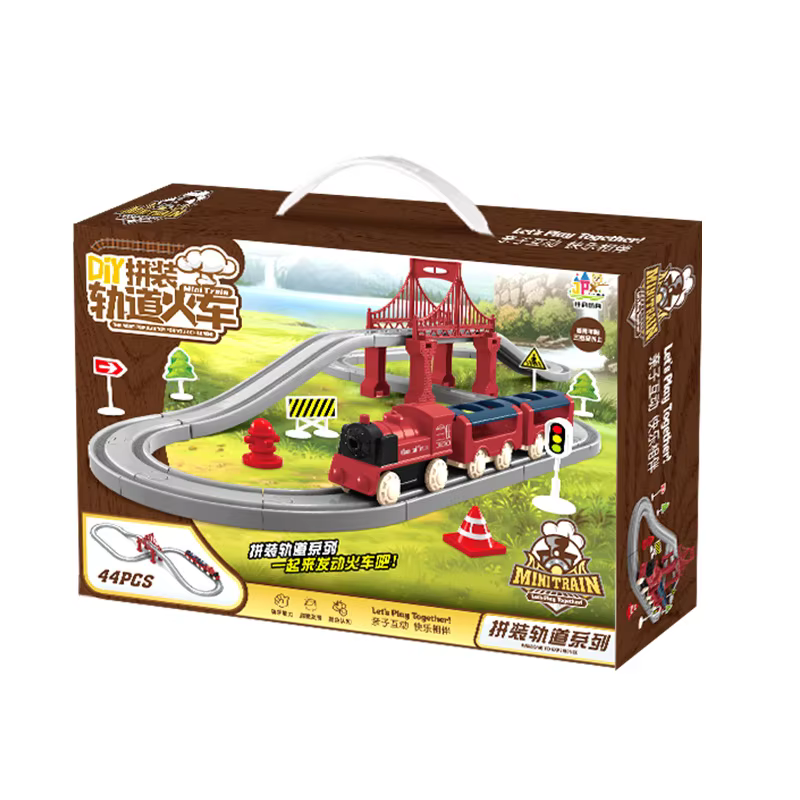 BEJESS Ensemble de train électrique à grande vitesse avec pistes de 90 cm