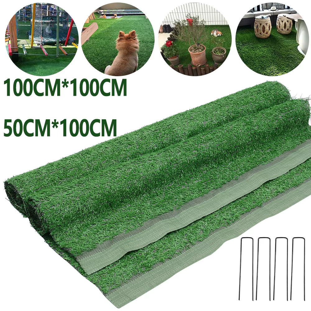 Pelouse artificielle haute densité faux tapis d'herbe 1M tapis d'herbe artificiel balcon intérieur faux gazon tapis rouleau bricolage décoration de jardin