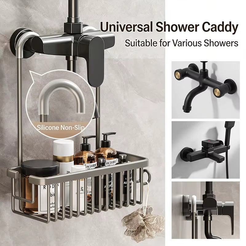 Étagère de douche pratique pour toilettes