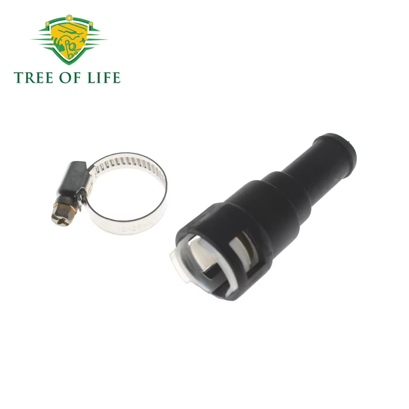 Connecteur de tuyau de chauffage avec pince