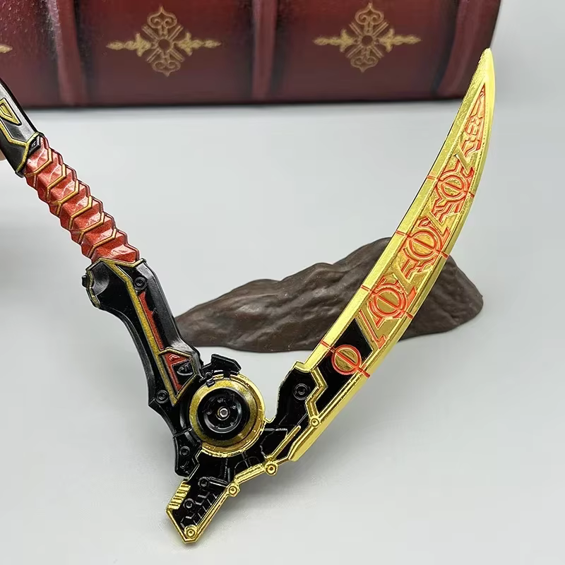 30cm Apex Legends Jeu Réplique Death Grip Scythe Arme En Métal Modèle Revenant Heirloom Ornements De Bureau À