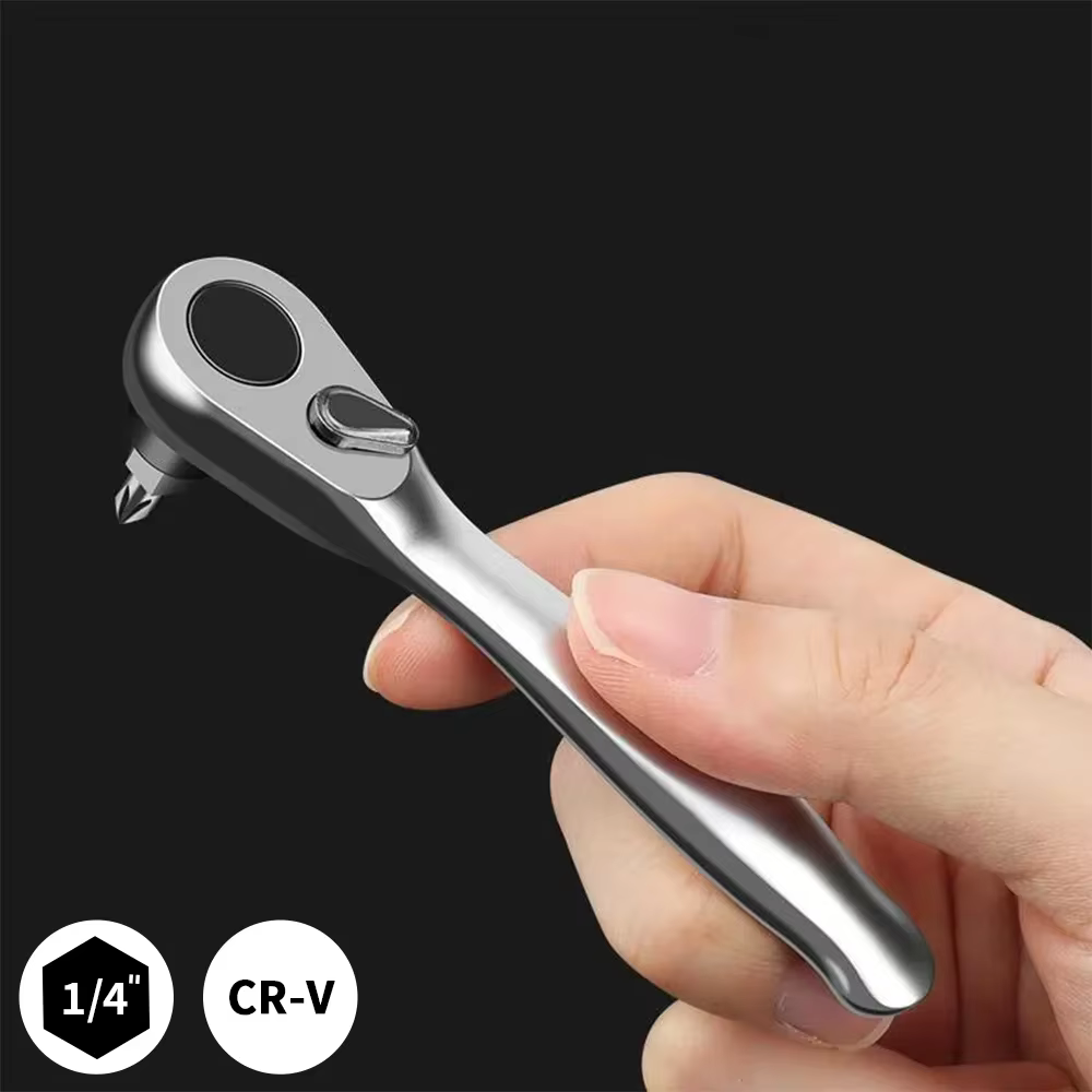 Clé à cliquet-poignée à cliquet 1/4 avec 72 dents à dégagement rapide