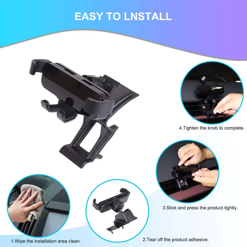 Pour Land Rover Range Rover Evoque L538 L551 2012-2025 ABS voiture contrôle central sortie d'air support pour téléphone portable support pour téléphone portable
