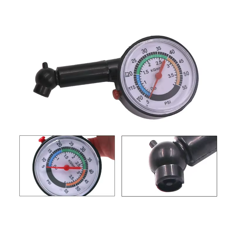 Manomètre de pression des pneus de voiture, pour voiture, moto, camion, vélo, compteur à cadran, testeur de véhicule, outil de mesure des pneus
