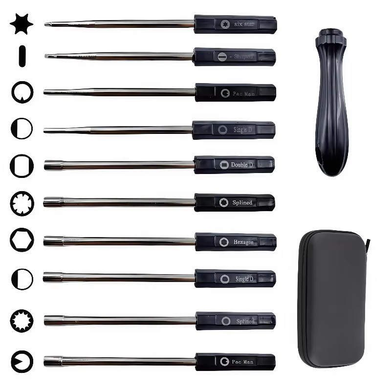 Kit d'outils de réglage du carburateur 10 pièces pour moteurs à 2 temps – Compatible avec les tronçonneuses et les