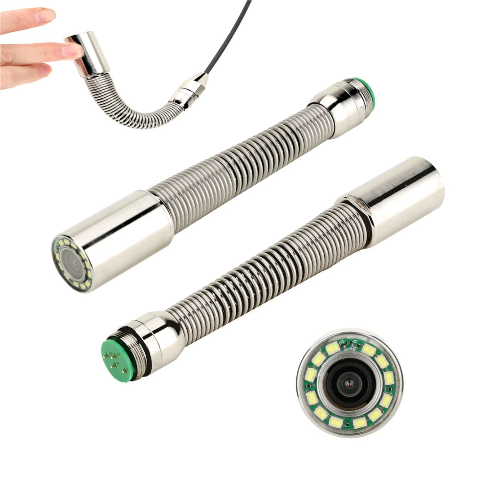 Caméra d'inspection de tuyaux 5 pouces + transmetteur 512HZ à nivellement automatique + enregistrement Audio +