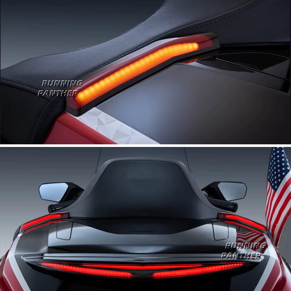 Lampe LED décorative latérale pour coffre de moto