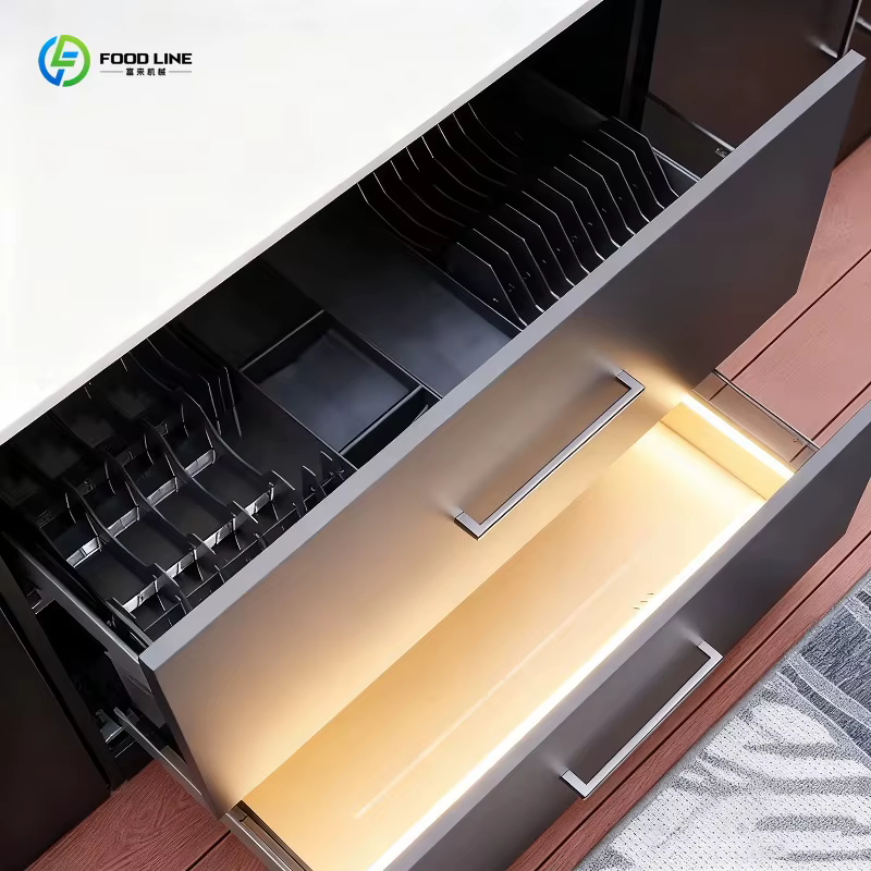 Cuisine de camping pliable moderne en acier inoxydable tout-en-un avec évier et barbecue intégré
