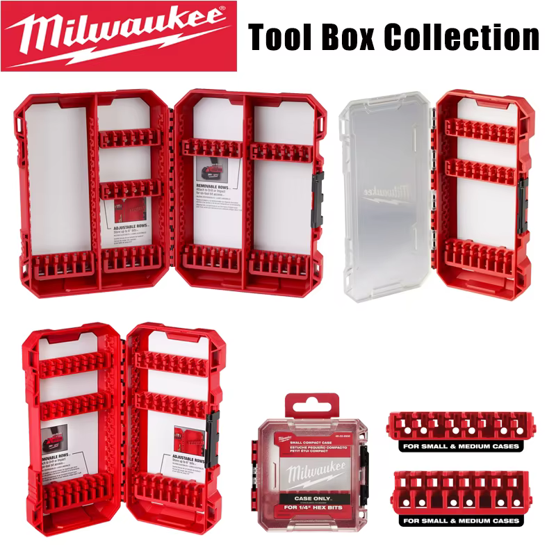 Boîte de rangement pour embouts hexagonaux de 1/4 de pouce de la collection Milwaukee Tool Box
