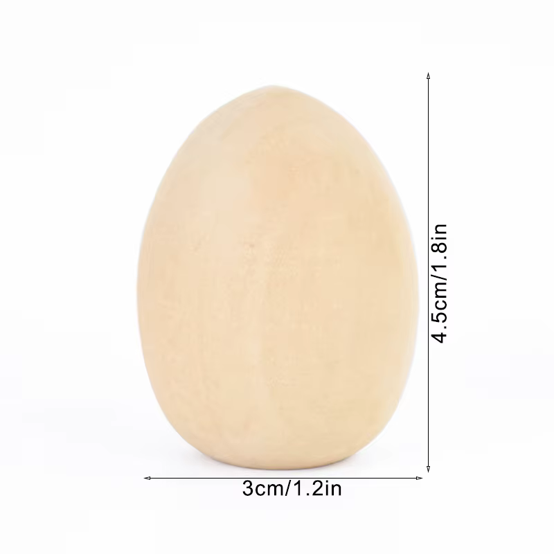 Oeufs de pâques en bois