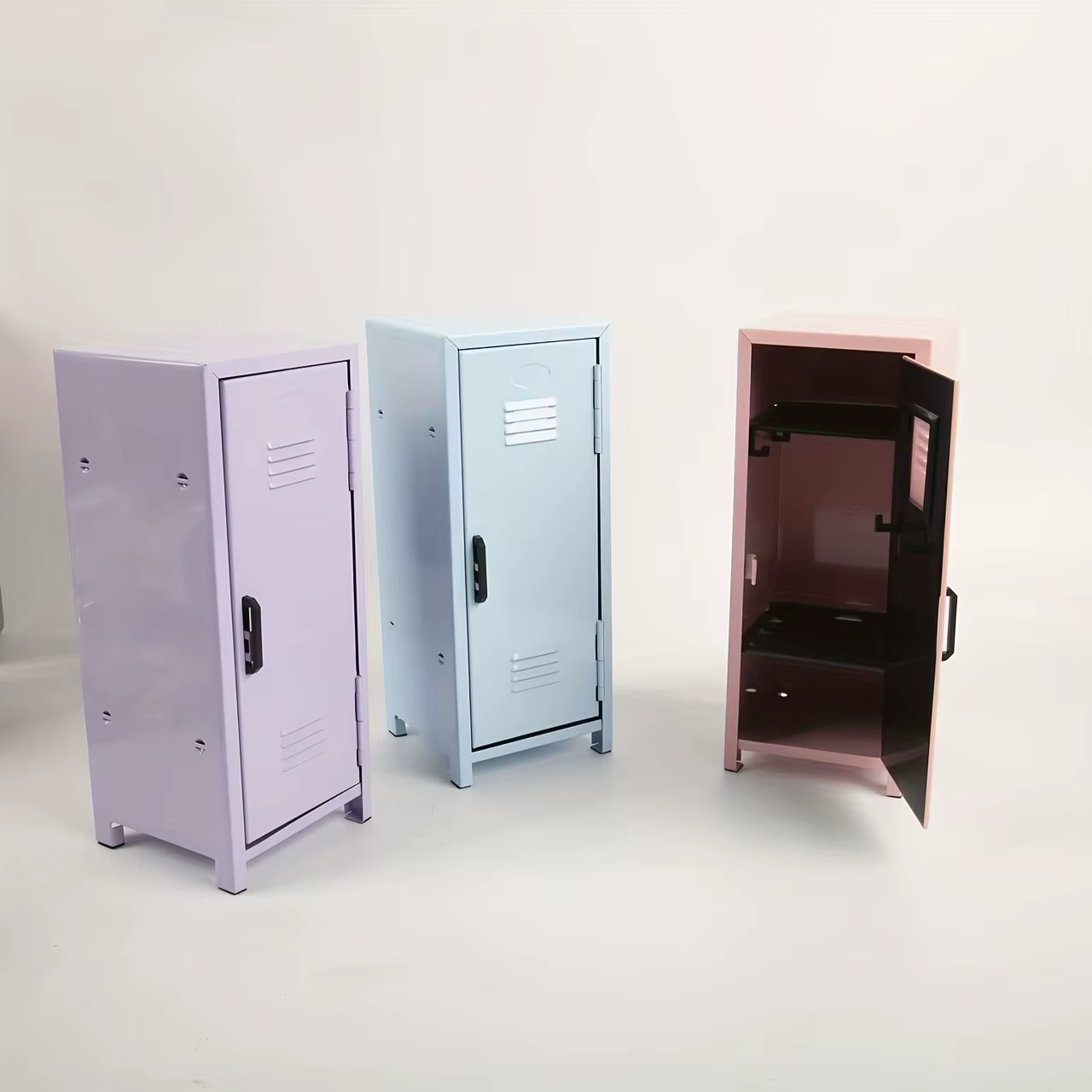 Armoire de rangement en métal Kawaii