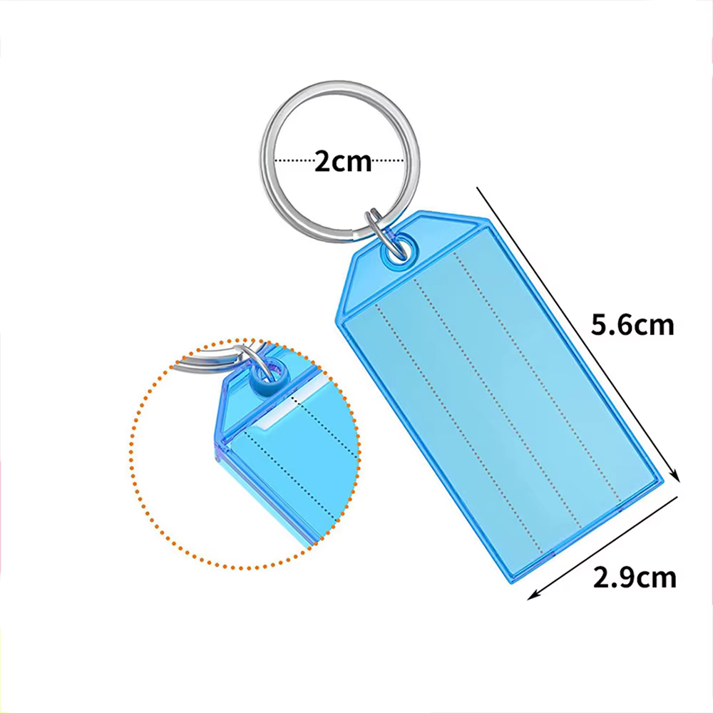 Porte-clés en plastique coloré