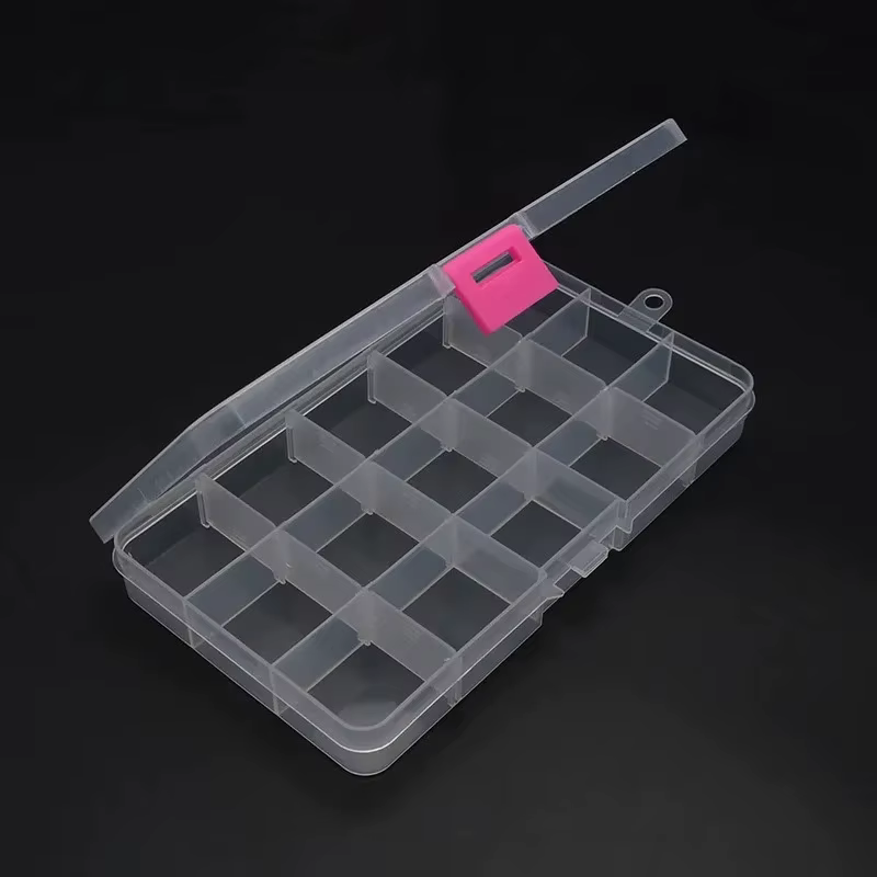 Boîte de rangement en plastique à 6 à 32 compartiments pour perles
