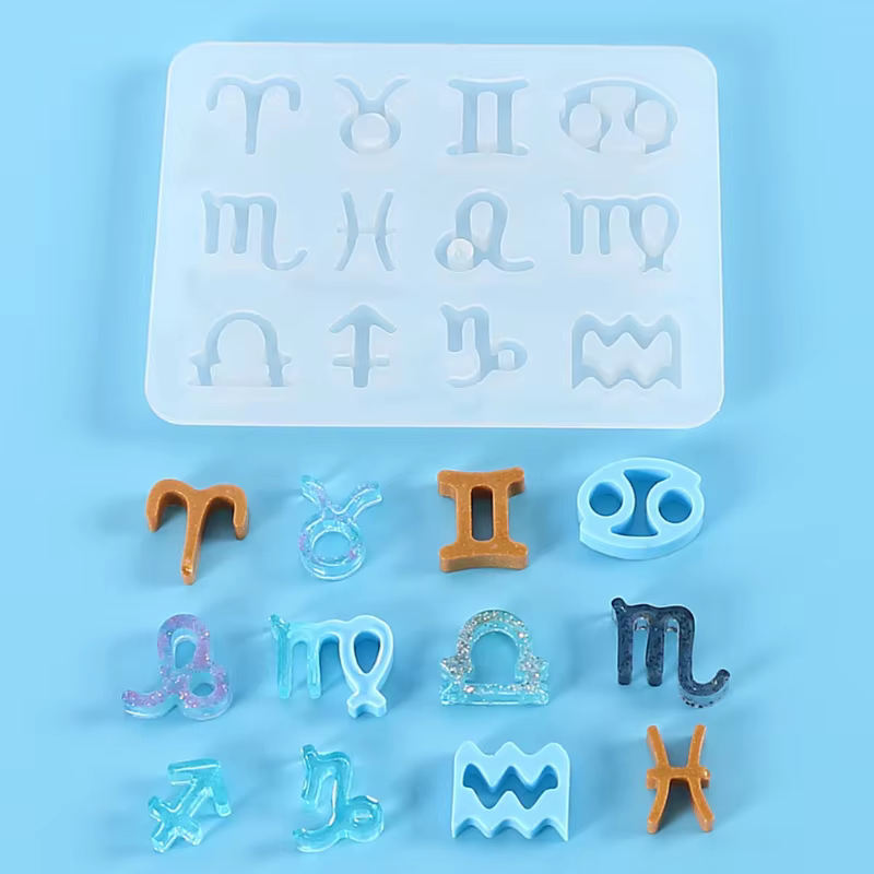 Moule en résine époxy 12 horoscopes