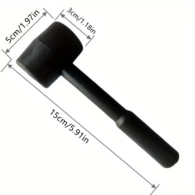 Maillet en caoutchouc noir – outil durable et polyvalent pour le bricolage