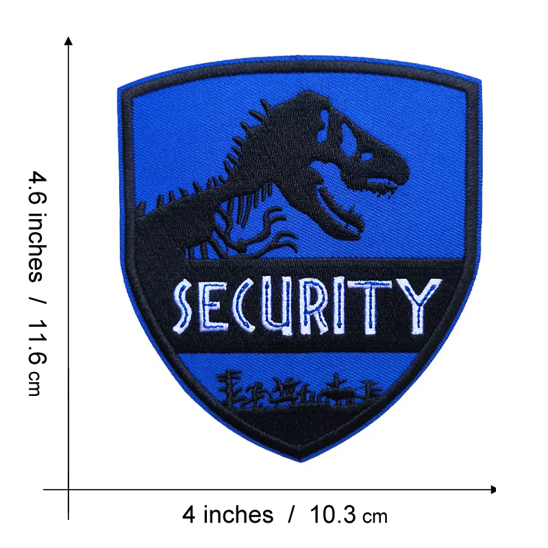 Jurassic dinosaure fer sur patchs film Ranger vêtements broderie vêtements Badge bricolage accessoires