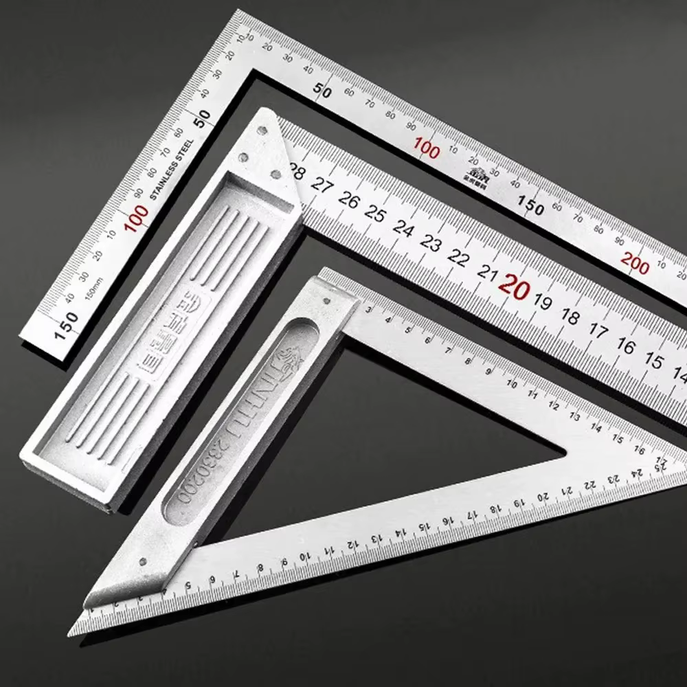 Règle carrée en alliage d'aluminium
