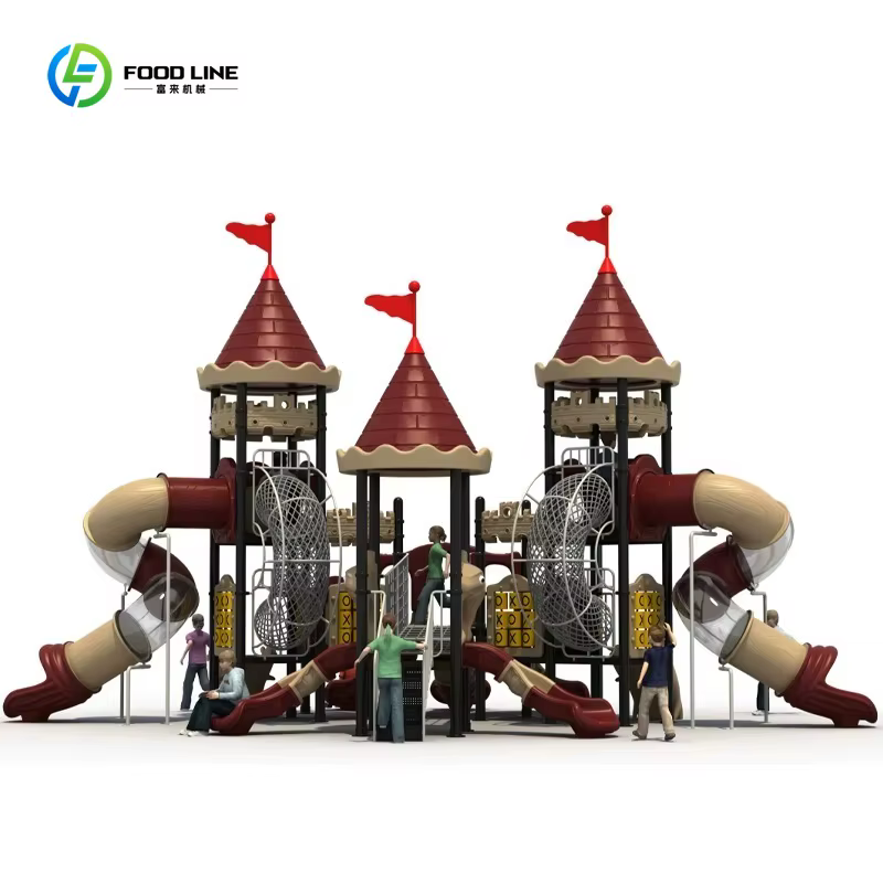 Parc d'aventure extérieur personnalisé en plastique de grande taille