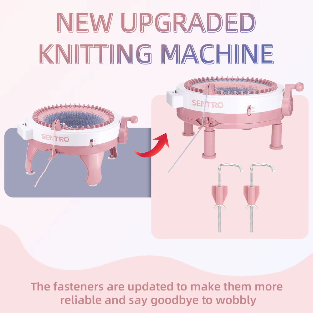 Machine à tisser à double tricot rotative pour débutants