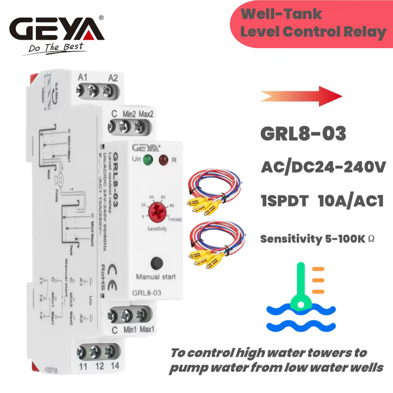 GEYA GRL8 relais de contrôle de niveau de liquide contrôleur