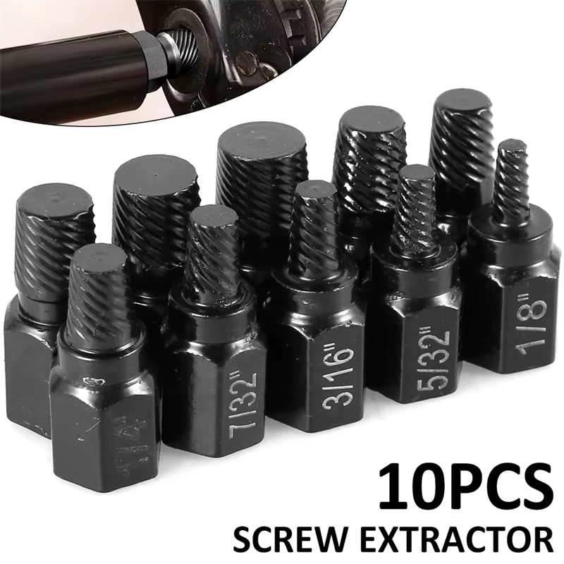 Kit d'extracteur de vis en acier allié