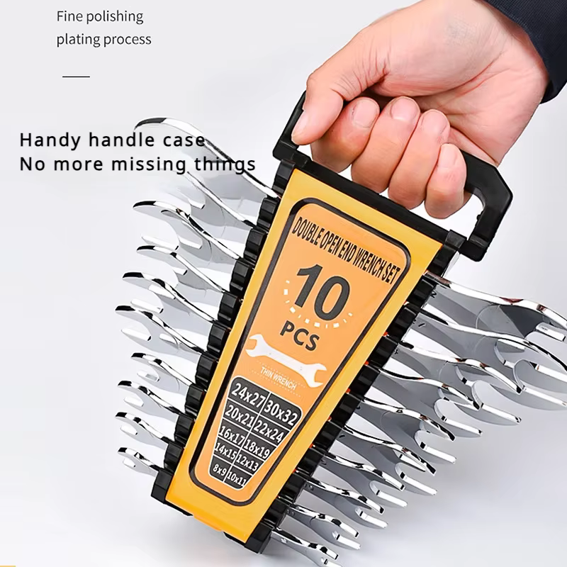 Clés fixes à Double extrémité 6 7 8 9 10 11 12 13 14 15 16 17 19 20 21 22 24 27 30 32 clé plate clé d'atelier