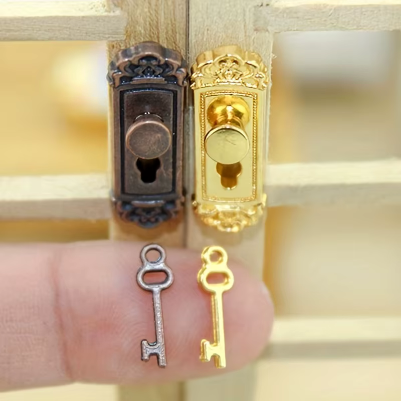 Ensemble de clés de serrure de maison de style rétro