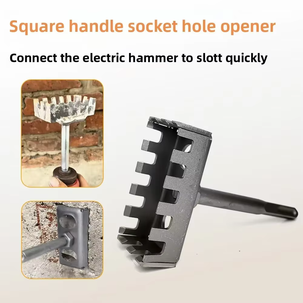 Perceuse carrée, ouvre-trou électrique créatif