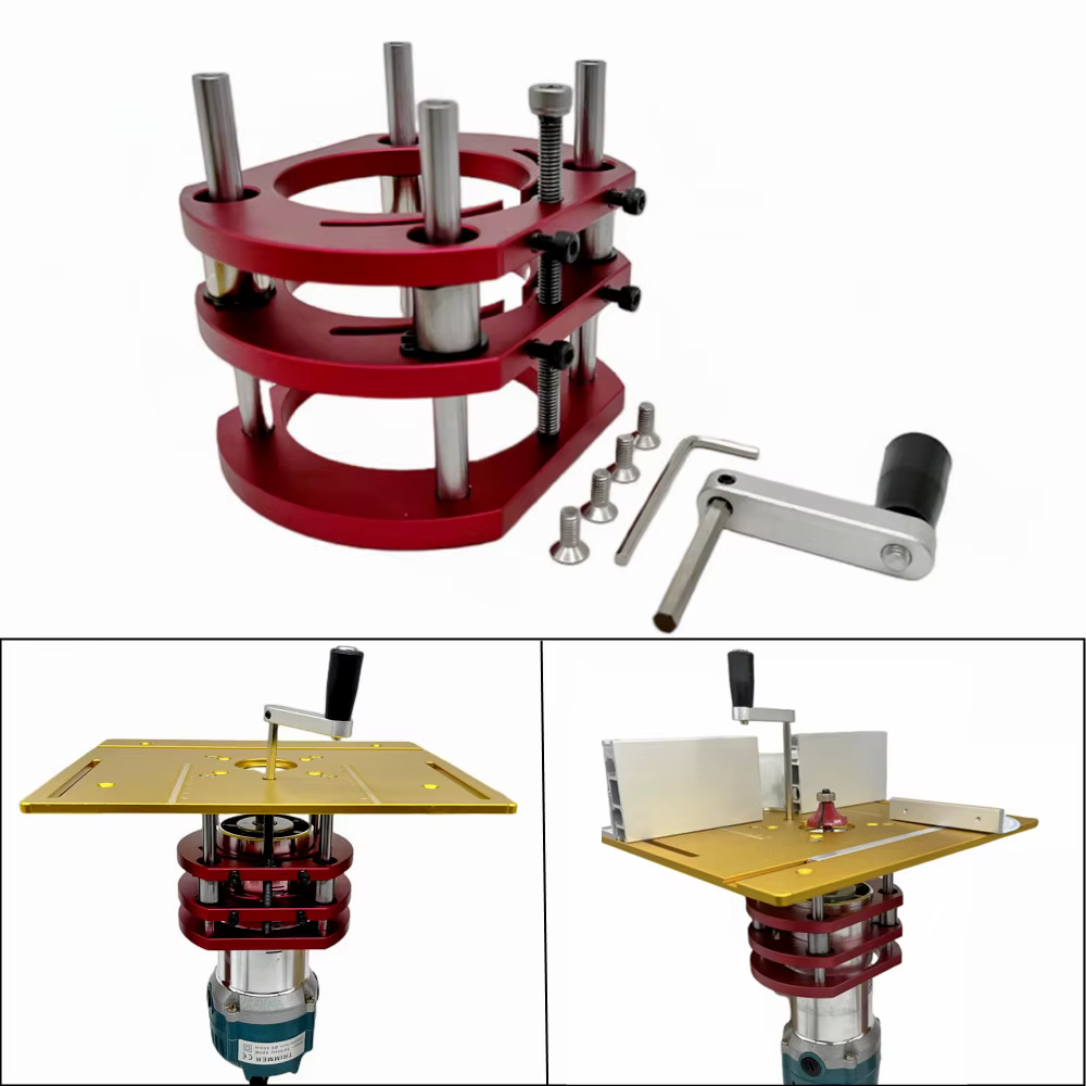 Élévateur de toupie pour moteurs de 65mm de diamètre-Table