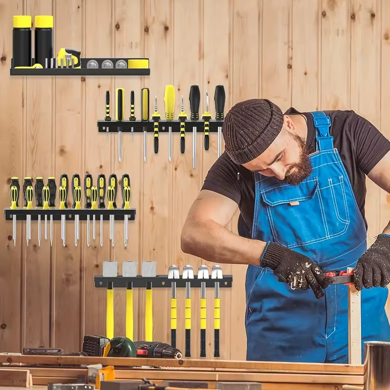 Metal Tool Organizer Wall Mount for Storage of Screwdrivers