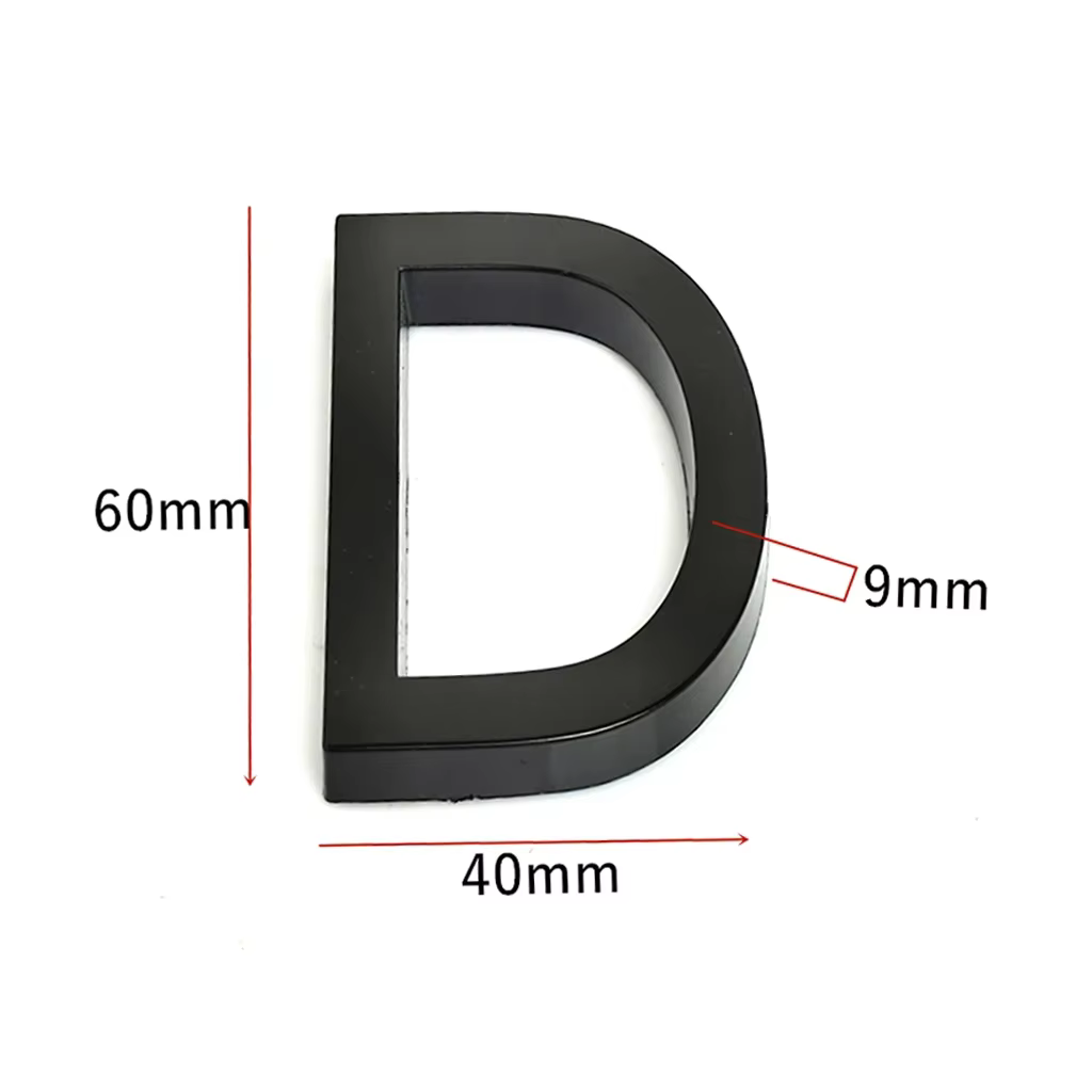 Numéros de porte auto-adhésifs de 6cm