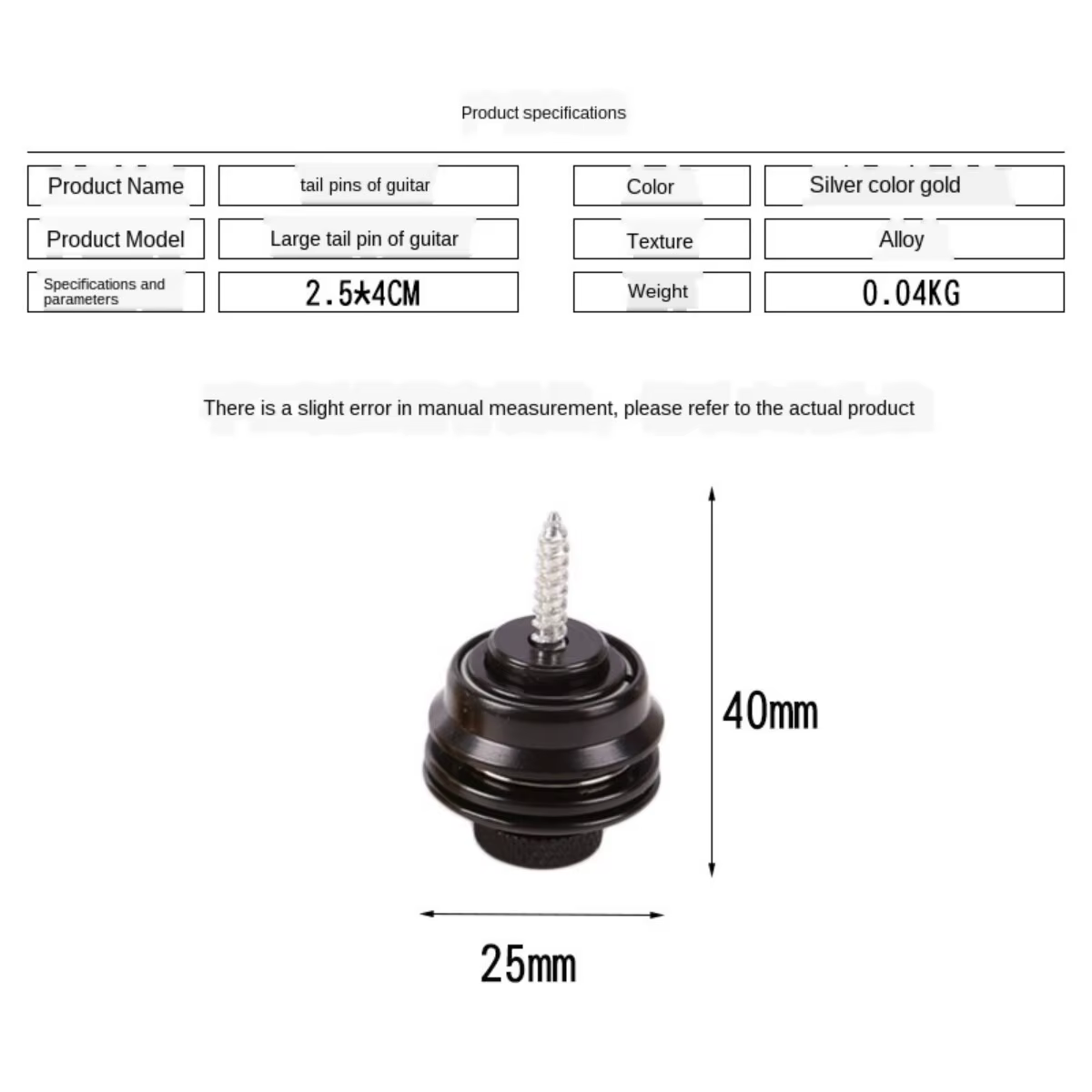 Ata Wayer JEStrap Lock pour Ukulele