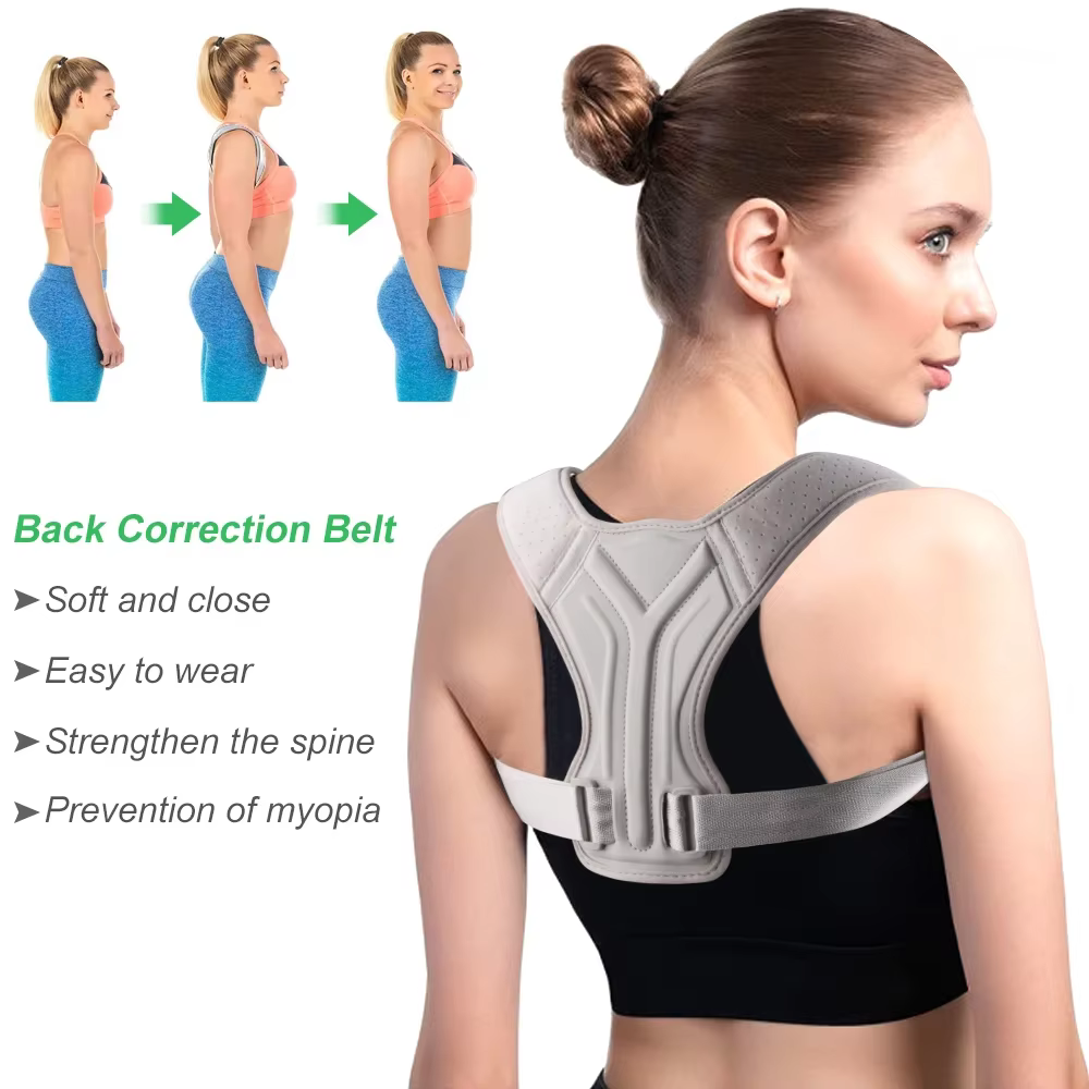 Correcteur de posture unisexe réglable pour le soutien de la clavicule offrant un soulagement de la douleur pour le cou