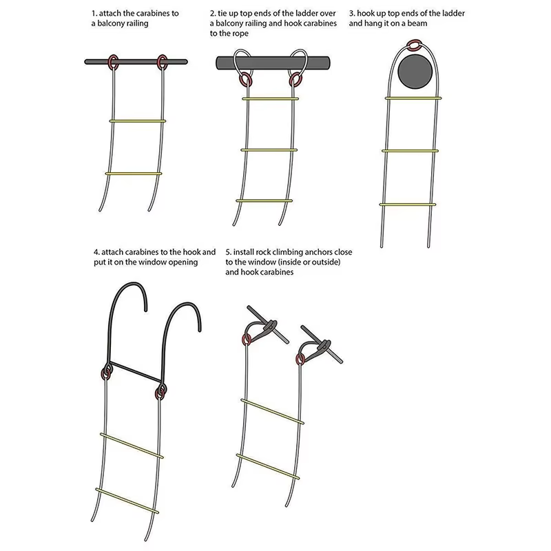 Échelle de corde Flexible de 5M